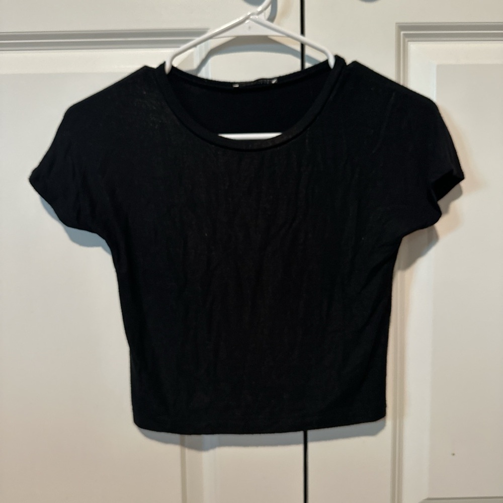 Zara Black Crop Top
